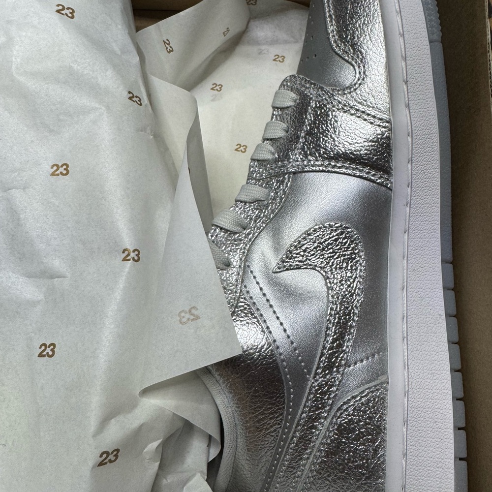 Jordan Silver Metallic Women’s Sneakers